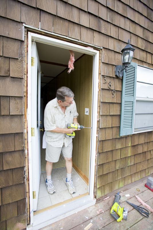Fire Door Installation in Progress